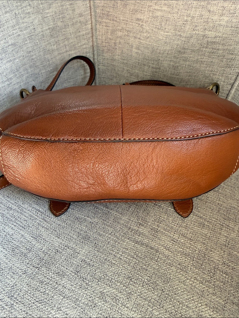 FRYE Timeless Leather Crossbody Bag in Cognac - Picture 8 of 16